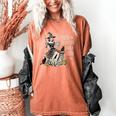 Retro Scary Horror Readers Book Club Spooky Halloween Women's Comfort Colors T-Shirt Yam