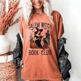 Salem Witch Book Club Bookish Retro Halloween Cat Women's Comfort Colors T-Shirt Yam Salem Witch Book Club Bookish Retro Halloween Cat Women's Comfort Colors T-Shirt Yam
