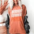 Sarcastic Introvert Extrover Pervert Women's Comfort Colors T-Shirt Yam Sarcastic Introvert Extrover Pervert Women's Comfort Colors T-Shirt Yam