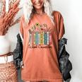 School Counselor Wildflower Book School Counseling Life Women's Comfort Colors T-Shirt Yam