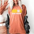 Senior 2018 Class President-School Colors Graduation Women's Comfort Colors T-Shirt Yam