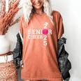 Senior Cheerleader Cheer Class Of 2025 Graduation Graduate Women's Comfort Colors T-Shirt Yam