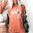 Senior Class Of 2024 Bowling First Day Of School Graduation Women's Comfort Colors T-Shirt Yam