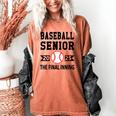 Senior Class Of 2025 Baseball Senior Night Graduation Party Women's Comfort Colors T-Shirt Yam