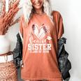 Senior Sister Class Of 2026 Baseball Graduation Heart Women's Comfort Colors T-Shirt Yam