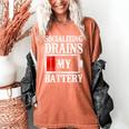 Socializing Drains My Battery Introvert Women's Comfort Colors T-Shirt Yam