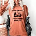 Sorry I Can't Go I'm An Indoor Cat Introvert Saying Women's Comfort Colors T-Shirt Yam