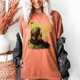 Star Wars The Book Of Boba Fett Neon Boba Fett Lives Poster Women's Comfort Colors T-Shirt Yam