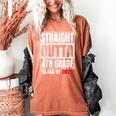 Straight Outta 4th Grade Graduation Class 2028 Fourth Grade Women's Comfort Colors T-Shirt Yam