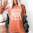 Straight Outta 5th Grade Graduation Motivational Women's Comfort Colors T-Shirt Yam