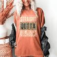 Straight Outta Cosmetology School Leopard Graduation Women's Comfort Colors T-Shirt Yam