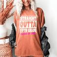 Straight Outta Fifth Grade Class Of 2018 Graduation Women's Comfort Colors T-Shirt Yam