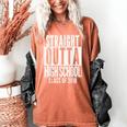 STRAIGHT OUTTA HIGH SCHOOL 2018 Grad Graduation Women's Comfort Colors T-Shirt Yam