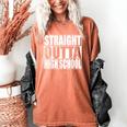 Straight Outta High School Graduation T-Shirt Women's Comfort Colors T-Shirt Yam