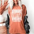 Straight Outta Homeschool Class 2025 Boys Kids Graduation Women's Comfort Colors T-Shirt Yam