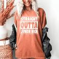 Straight Outta Junior High 8th Grade Graduation Women's Comfort Colors T-Shirt Yam