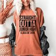 Straight Outta Junior High Graduation Class Of 2018 Women's Comfort Colors T-Shirt Yam