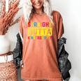 Straight Outta Kindergarten TShirt Graduation Kid Women's Comfort Colors T-Shirt Yam
