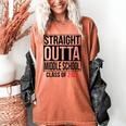 Straight Outta Middle School Graduation Shirt Class Of 2022 Women's Comfort Colors T-Shirt Yam