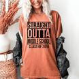Straight Outta Middle School Graduation Women's Comfort Colors T-Shirt Yam