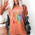 Subtle Floral Foxglove Daisy Tulip Book Lover Women's Comfort Colors T-Shirt Yam
