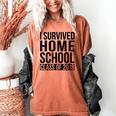 I Survived Home School Class Of 2018 Graduation Women's Comfort Colors T-Shirt Yam
