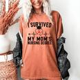 I Survived My Mom's Nursing Degree Nursing School Graduation Women's Comfort Colors T-Shirt Yam