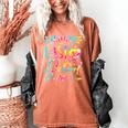 Tie Dye Happy Last Day Of School Graduation Teacher Student Women's Comfort Colors T-Shirt Yam