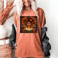 History Month Black Afro Girl Women Book Lovers Women's Comfort Colors T-Shirt Yam