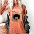 Unapologetically MSW-Ish Student Graduation Afro Women's Comfort Colors T-Shirt Yam