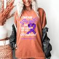I Wear Purple In Memory Of My Husband Overdose Awareness Women's Comfort Colors T-Shirt Yam I Wear Purple In Memory Of My Husband Overdose Awareness Women's Comfort Colors T-Shirt Yam