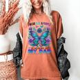 I Wear Teal Purple In Memory Of My Dad Suicide Awareness Women's Comfort Colors T-Shirt Yam