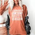 Wife Graduation I Survived My Wife's Master Degree Women's Comfort Colors T-Shirt Yam