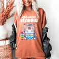 Wild About Reading Book Lover Hippo Women's Comfort Colors T-Shirt Yam Wild About Reading Book Lover Hippo Women's Comfort Colors T-Shirt Yam