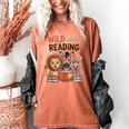 Wild About Reading Zoo Animals For Bookworm Book Reader Women's Comfort Colors T-Shirt Yam