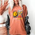 Women's Girls Softball Play Like A Girl Comic Book Pop Art Women's Comfort Colors T-Shirt Yam