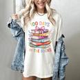 100 Days In The Books Cute Book 100 Days Of School Teachers Women's Comfort Colors T-Shirt Ivory