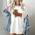 2018 Dog Graduation Shirt Dachshund Graduation For Men Women Kids Women's Comfort Colors T-Shirt Ivory
