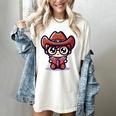 Adorable Book Lover Cowboy With Reading Glasses Cute Women's Comfort Colors T-Shirt Ivory