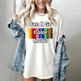 Adult Coloring Book Can I Go Color Now Women Men Adults Premium Tri-Blend Women's Comfort Colors T-Shirt Ivory