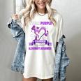 Alzheimer's Awareness I Wear Purple In Memory Of My Aunt Women's Comfort Colors T-Shirt Ivory
