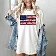America US Flag Books Library Reading For Book Lover Reader Women's Comfort Colors T-Shirt Ivory