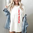 American Flag Loner Geeks Antisocial For Introvert Pride Women's Comfort Colors T-Shirt Ivory