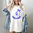 Blue In Memory Of Daughter Colon Cancer Awareness Shirts Women's Comfort Colors T-Shirt Ivory