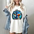 Book Dragon Reading Lover Women's Comfort Colors T-Shirt Ivory