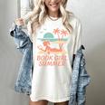 Book Girl Summer Book Reading Retro Sunset Women's Comfort Colors T-Shirt Ivory