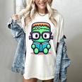 Book Lover Frankenstein's Monster With Reading Glasses Women's Comfort Colors T-Shirt Ivory