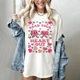 Book Lover Read Your Heart Out Teacher Valentines Women's Comfort Colors T-Shirt Ivory
