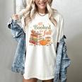 All Booked For Fall Books Coffee Fall Leaves Pumpkins Autumn Women's Comfort Colors T-Shirt Ivory All Booked For Fall Books Coffee Fall Leaves Pumpkins Autumn Women's Comfort Colors T-Shirt Ivory