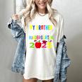 My Brother Graduated Kindergarten Class Of 2025 Graduation Women's Comfort Colors T-Shirt Ivory